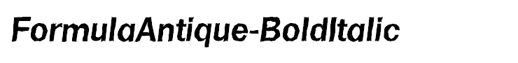 FormulaAntique-BoldItalic