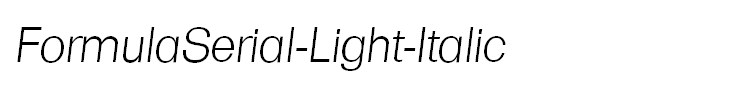 FormulaSerial-Light-Italic