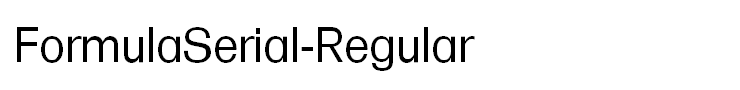FormulaSerial-Regular
