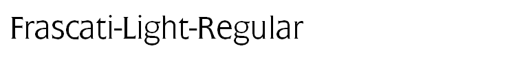 Frascati-Light-Regular