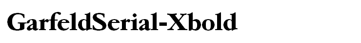 GarfeldSerial-Xbold