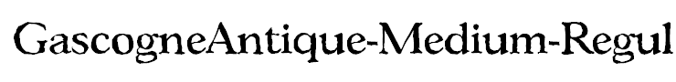 GascogneAntique-Medium-Regular