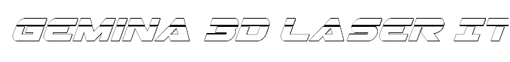 Gemina 3D Laser Italic