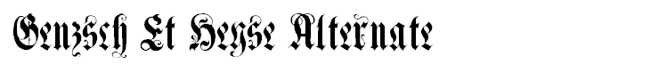 Genzsch Et Heyse Alternate