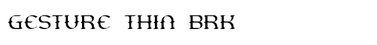 Gesture Thin BRK