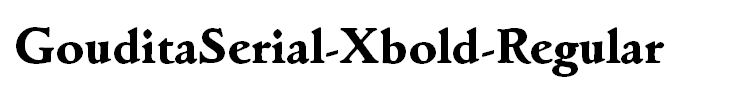 GouditaSerial-Xbold-Regular