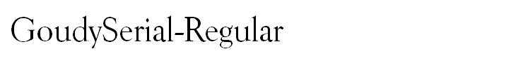 GoudySerial-Regular