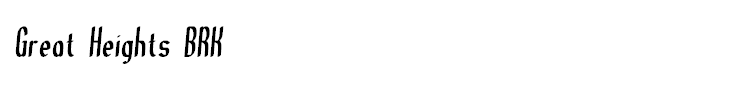 Great Heights BRK