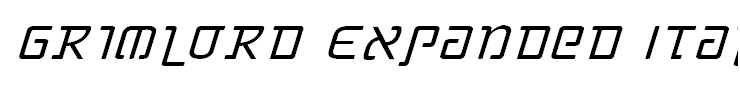 Grimlord Expanded Italic