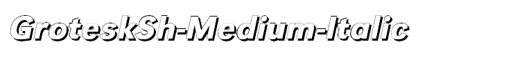 GroteskSh-Medium-Italic