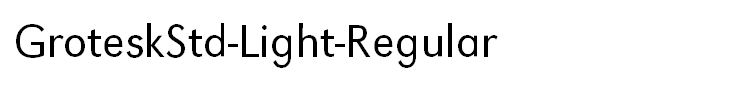 GroteskStd-Light-Regular