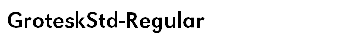 GroteskStd-Regular