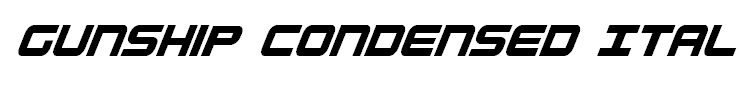Gunship Condensed Ital
