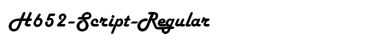 H652-Script-Regular