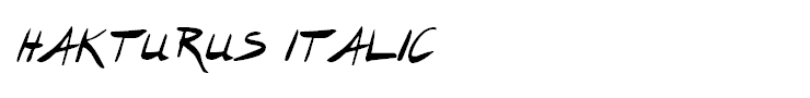 Hakturus Italic