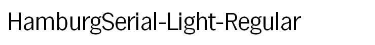 HamburgSerial-Light-Regular