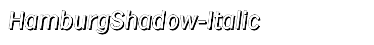 HamburgShadow-Italic