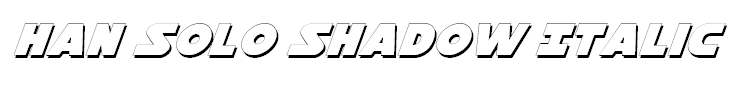 Han Solo Shadow Italic