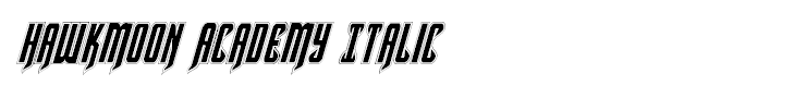Hawkmoon Academy Italic