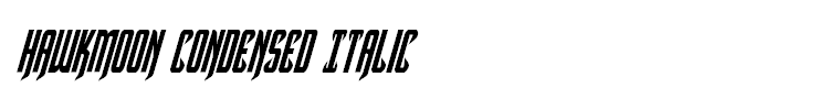 Hawkmoon Condensed Italic