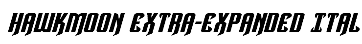 Hawkmoon Extra-expanded Italic