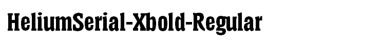 HeliumSerial-Xbold-Regular