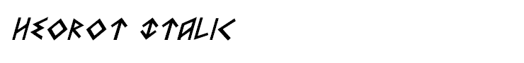 Heorot Italic