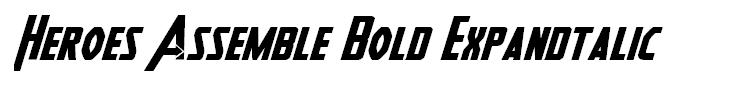 Heroes Assemble Bold Expandtalic