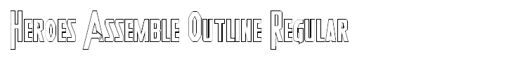 Heroes Assemble Outline Regular