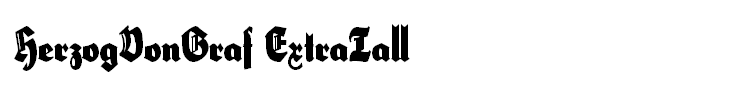 HerzogVonGraf ExtraTall