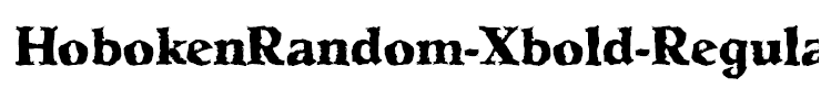 HobokenRandom-Xbold-Regular