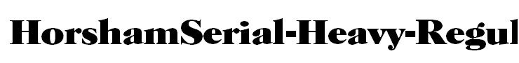 HorshamSerial-Heavy-Regular