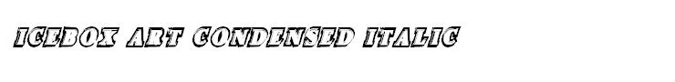 Icebox Art Condensed Italic
