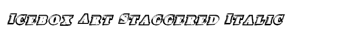 Icebox Art Staggered Italic