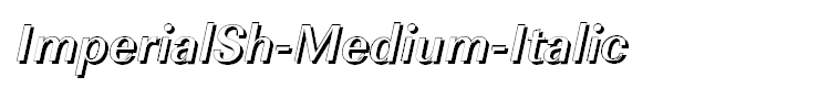 ImperialSh-Medium-Italic