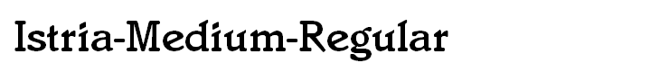 Istria-Medium-Regular
