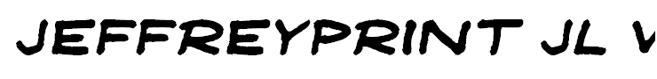 JeffreyPrint JL Wide Italic