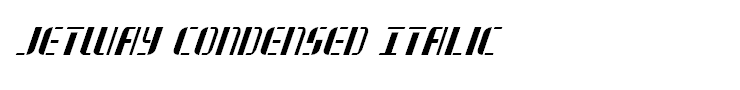 Jetway Condensed Italic