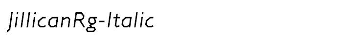 JillicanRg-Italic