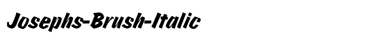 Josephs-Brush-Italic