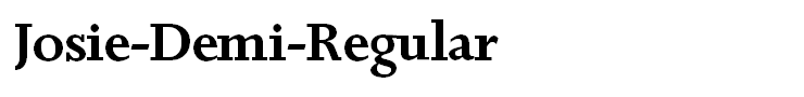 Josie-Demi-Regular