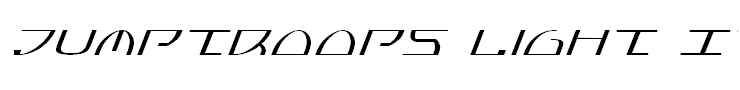 Jumptroops Light Italic