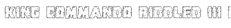 King Commando Riddled III Regular