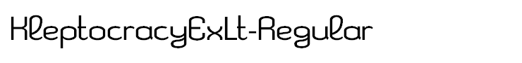 KleptocracyExLt-Regular