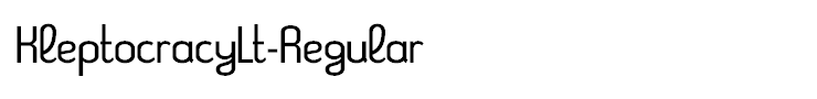 KleptocracyLt-Regular