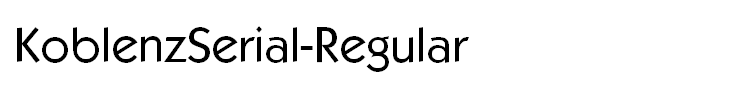 KoblenzSerial-Regular