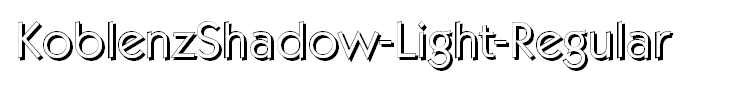 KoblenzShadow-Light-Regular