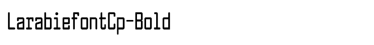 LarabiefontCp-Bold
