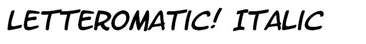 LetterOMatic! Italic