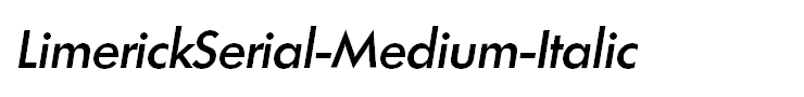 LimerickSerial-Medium-Italic